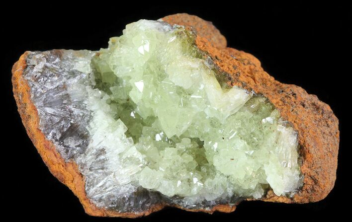 Gemmy, Yellow-Green Adamite Crystals - Durango, Mexico #65316